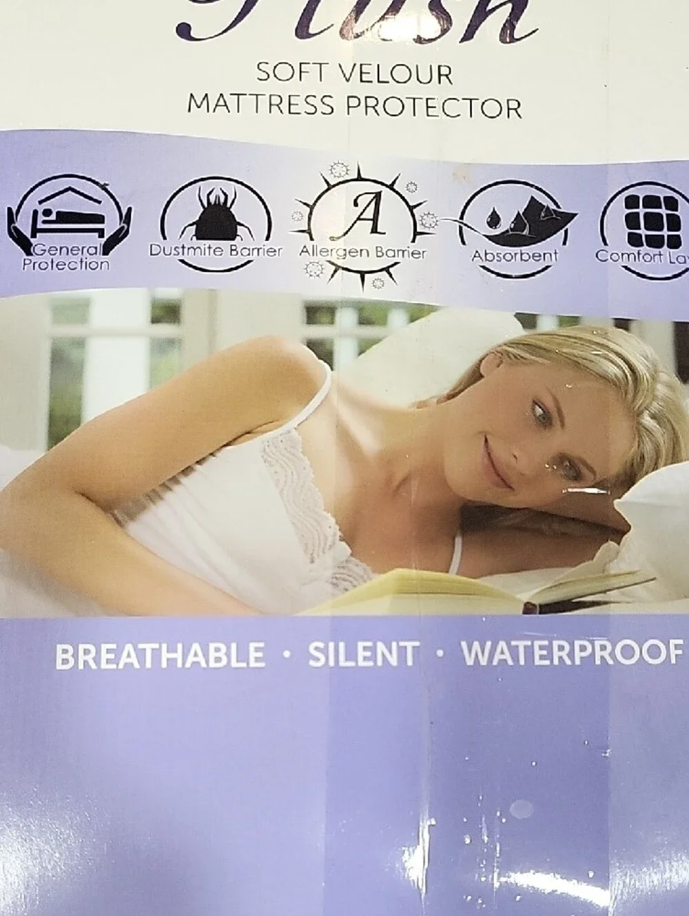 NIB Plush Soft Velour Mattress Protector